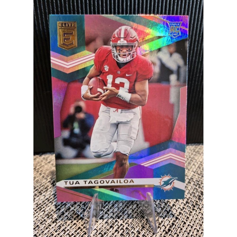 2020 Panini Donruss Elite Tua Tagovailoa #101 Rookies Pink (RC) Miami Dolphins